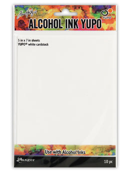 Alcohol Ink Yupo- 5x7 White Cardstock