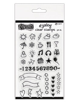 dylusions Dyalog Clear Stamps Icons