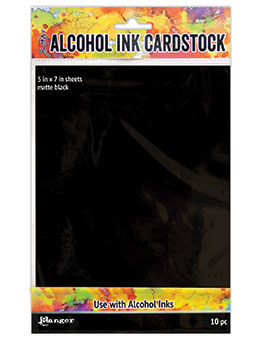Alcohol Ink Cardstock - 5x7 Matte Black