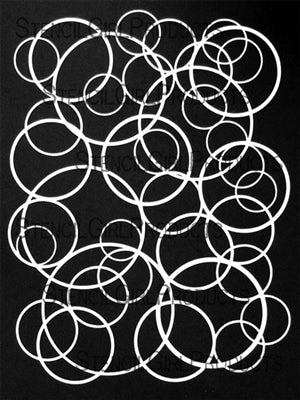 StencilGirl - 9x12 Circles Overlapping Stencil
