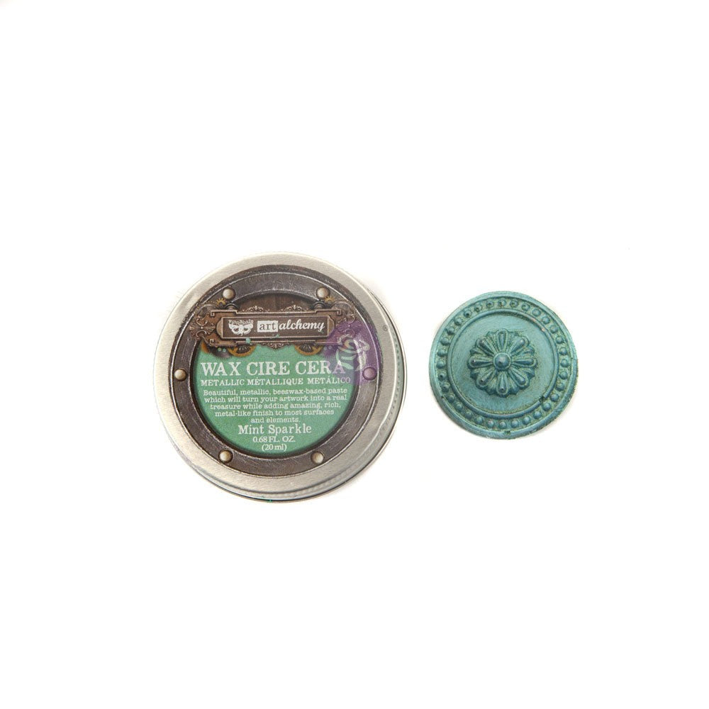 Art Alchemy-Metallique Wax – Mint Sparkle .68oz (20ml)