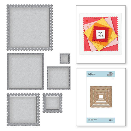 Spell binders fancy edge squares