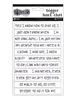 Dylusions Bigger Back Chat White