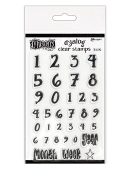Dylusions Dyalog Clear Stamps Numbers