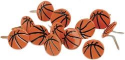 Basketball  Brads 12  pieces
