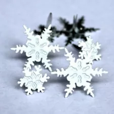 snow flakes   Brads 12  pieces