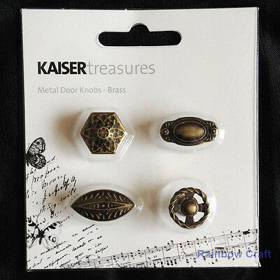 Kaisercraft Metal Door Knobs - Brass