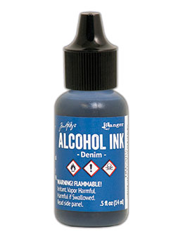 Alcohol Ink -Denim