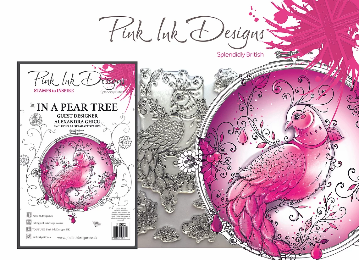 Pink Ink Designs Stamp - In a Pear Tree