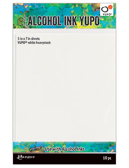 Tim Holtz Alcohol Ink  Yupo  5x7 White Heavystock