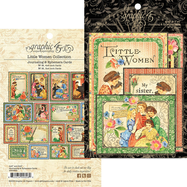 Little Women - Journalling & Ephemera Cards