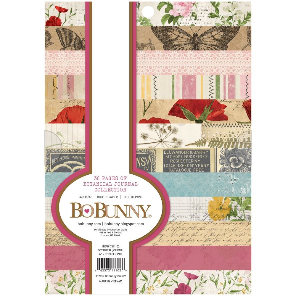 Bo Bunny Botanical Journal  6x 8"
