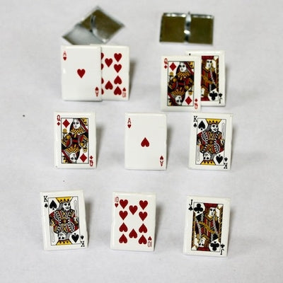 Playing Card Brads 12  pieces