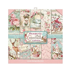 Stamperia Pink Christmas  8 x8