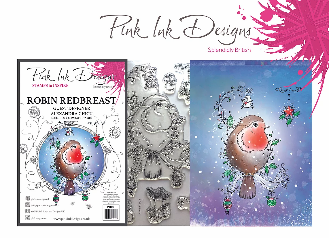 Pink Ink Designs Stamp - Robin Redbreast