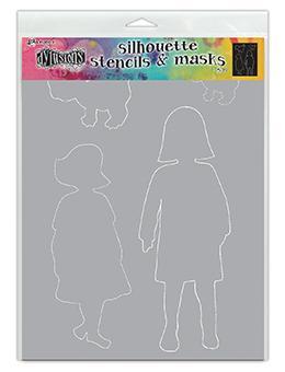 Dylusions Stencil - Edith 9x12"