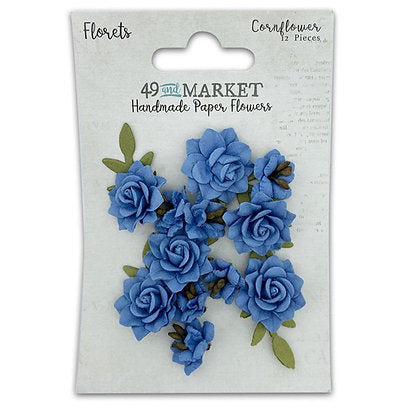 49 and Market Florets - Cornflower