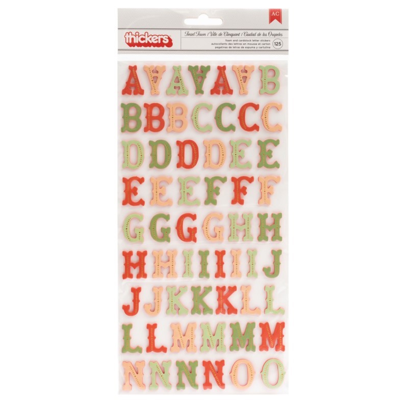 American Crafts tinsel town Alpha thickers