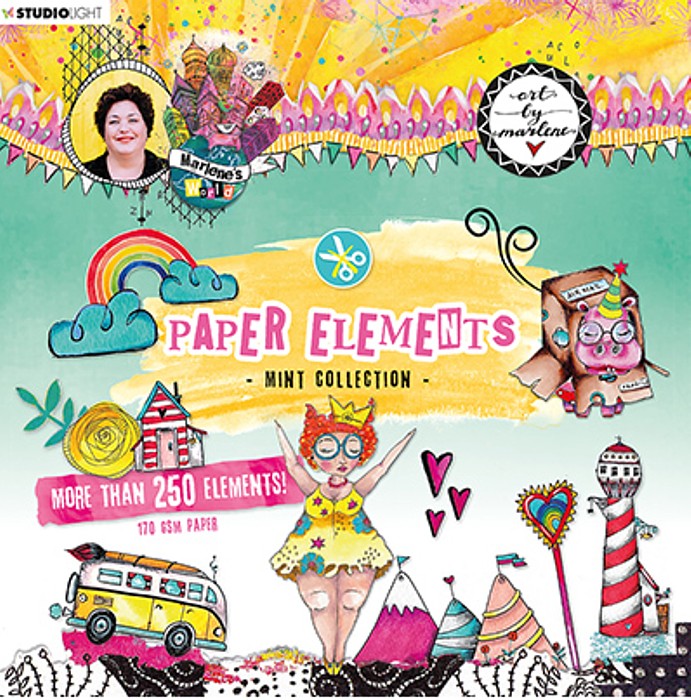 Art By Marlene Paper Elements Mint  Collection