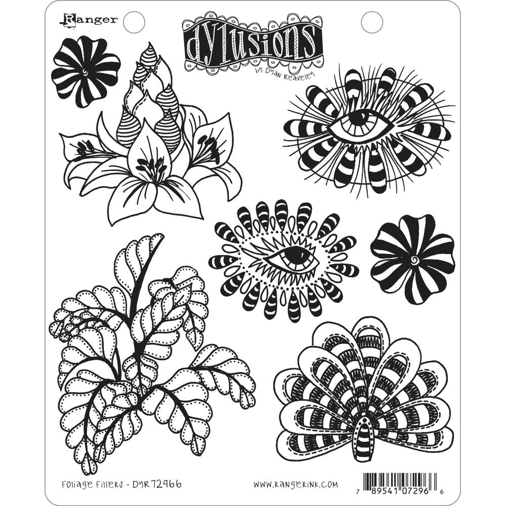 Dylusion stamps - Foliage Fillers