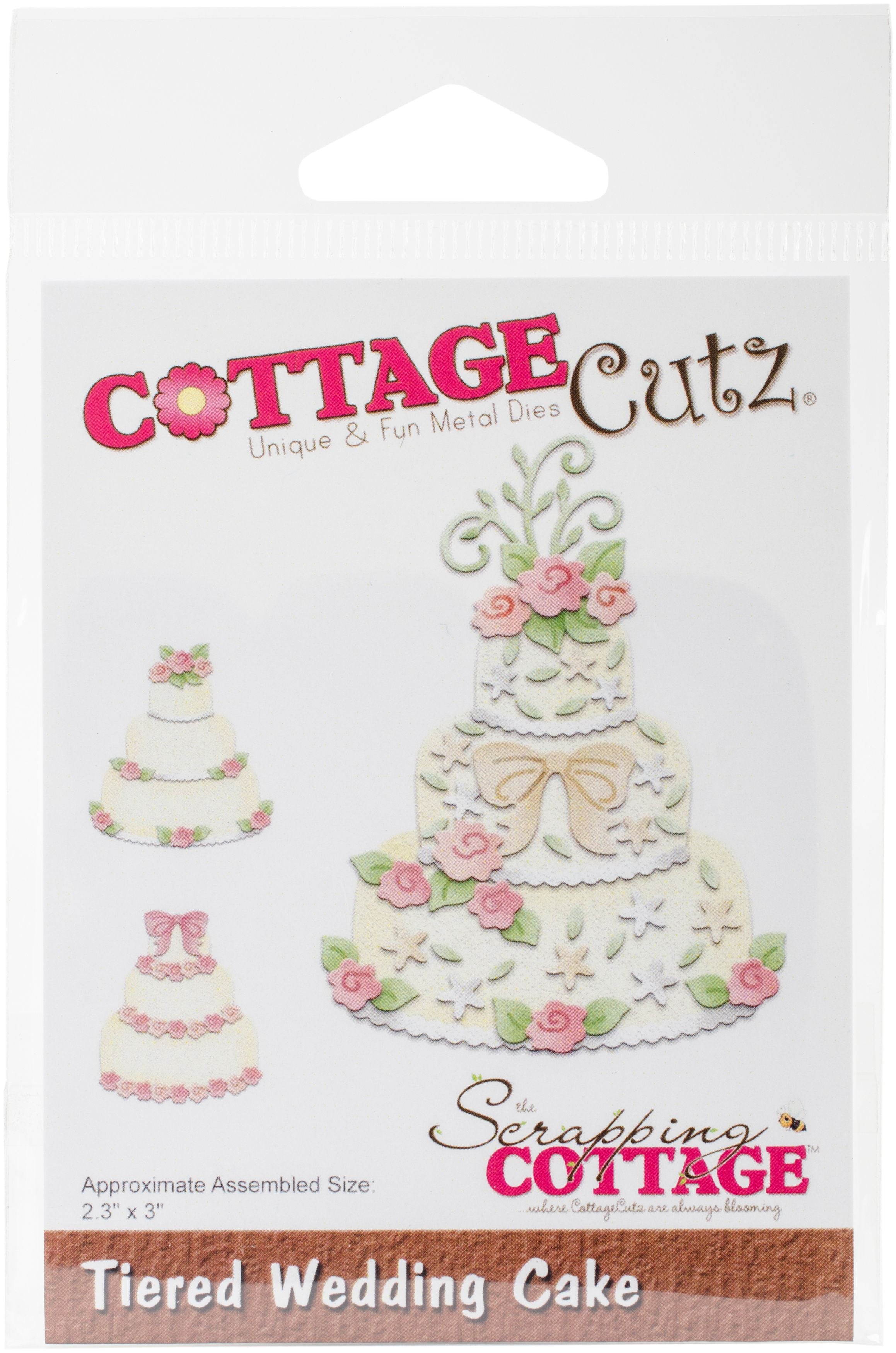 Cottage Cutz die tiered wedding cake