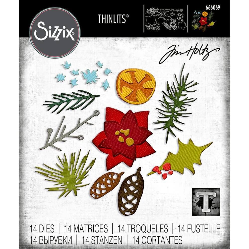 Sizzix Thinlits Metal Die - Modern Festive