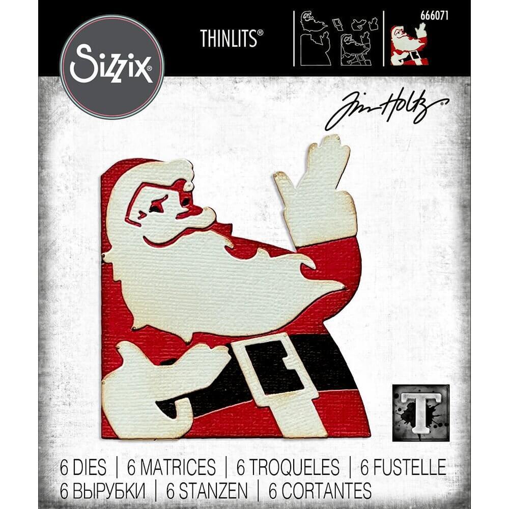 Sizzix Thinlits Metal Die - Retro Santa