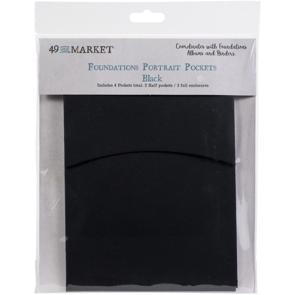 49 Market Foundation Portrait Pocket inserts black