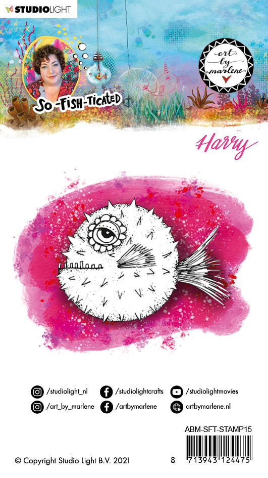 Art By Marlene  So-Fish-Ticated   Stamp Harry