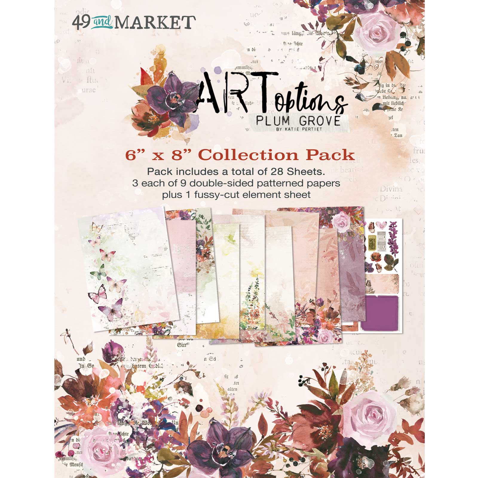49 and Market-Art Options-Plum Grove 6x8 Collection Pack