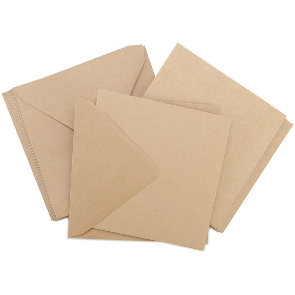 Kaisercraft  kraft square Card & Envelopes
