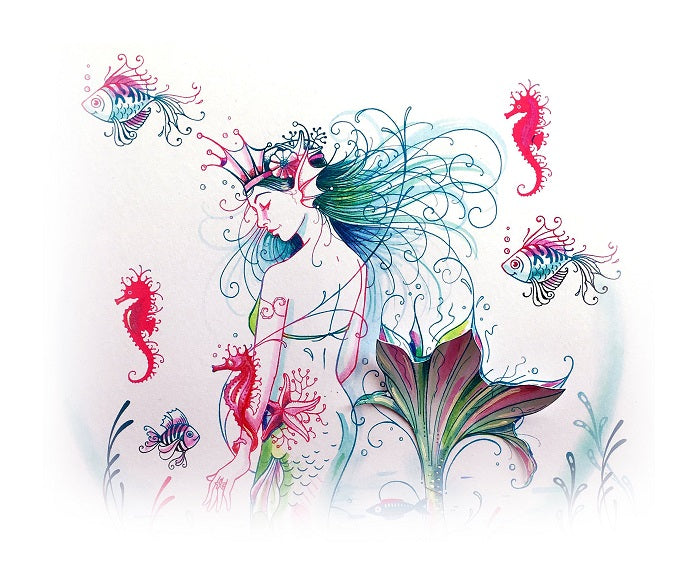 Pink Ink Designs  Stamps Mermaid