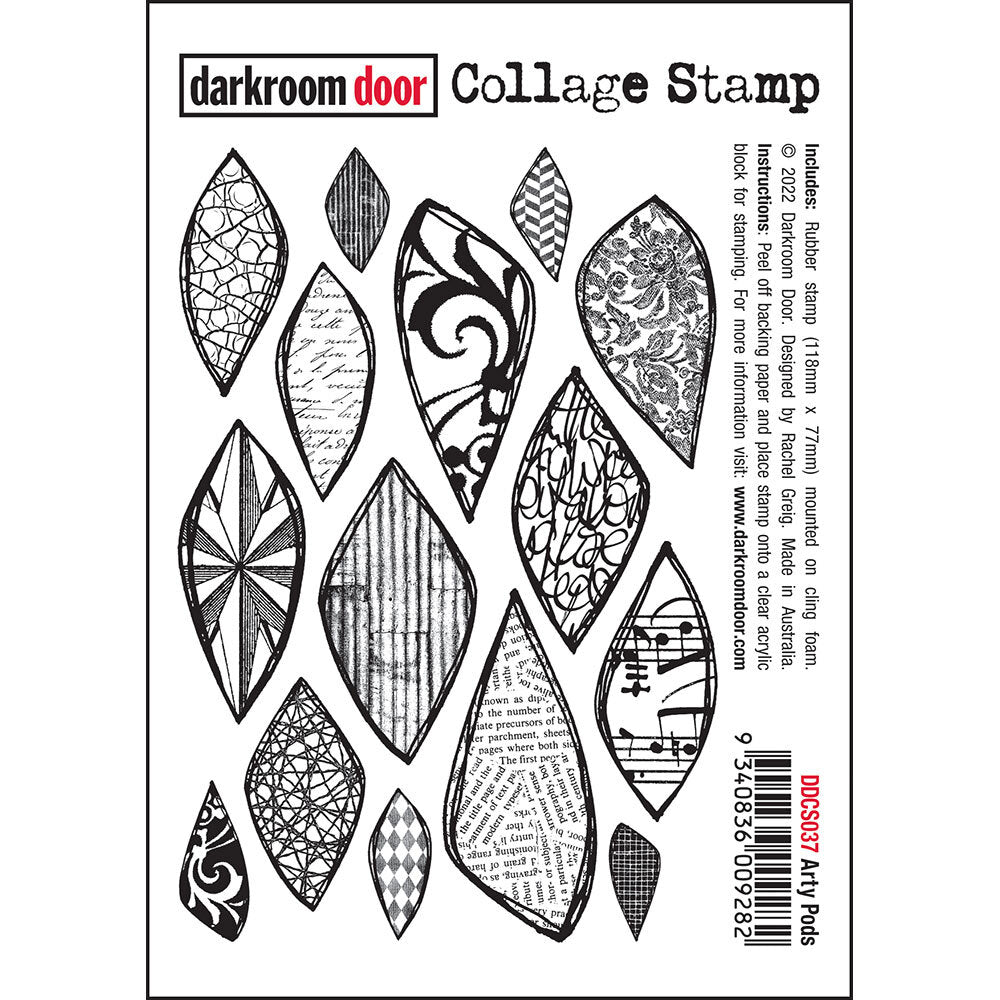 Darkroom Door Collage Stamp - Arty Pods