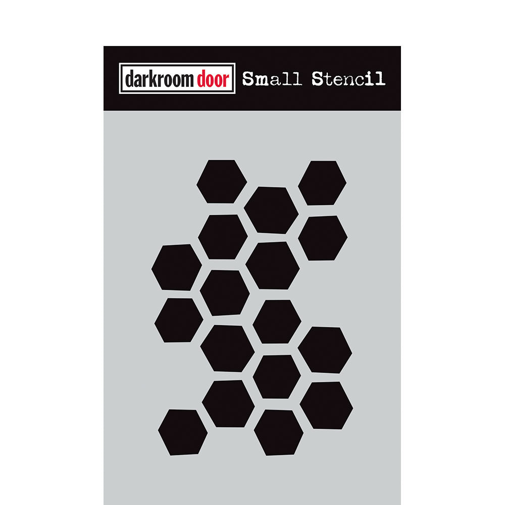 Darkroom Door - Small Stencil  Hexagons