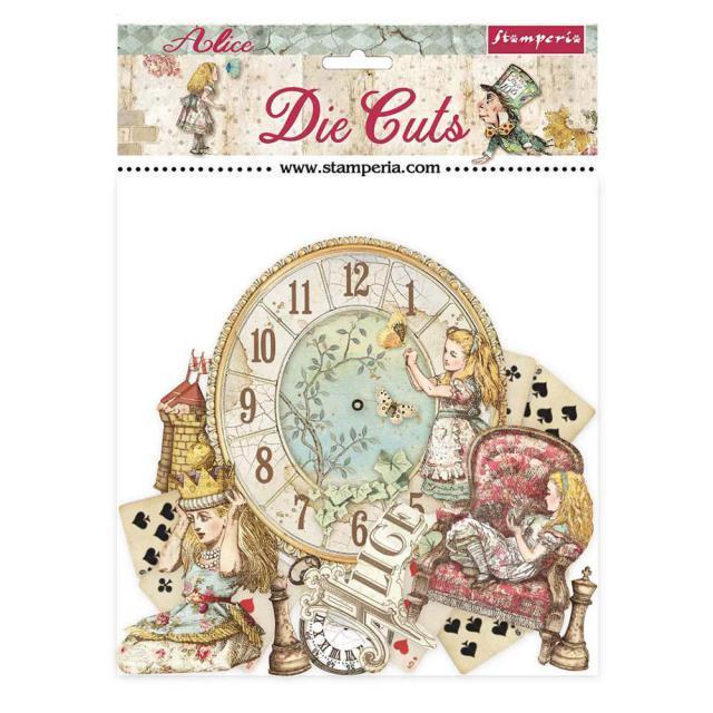 Stamperia  Die Cuts "Alice  through  the looking Glass" CHIP BOARD
