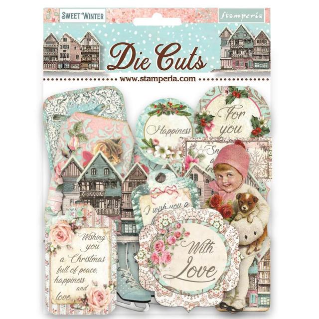 Stamperia  Die Cuts   Sweet Winter