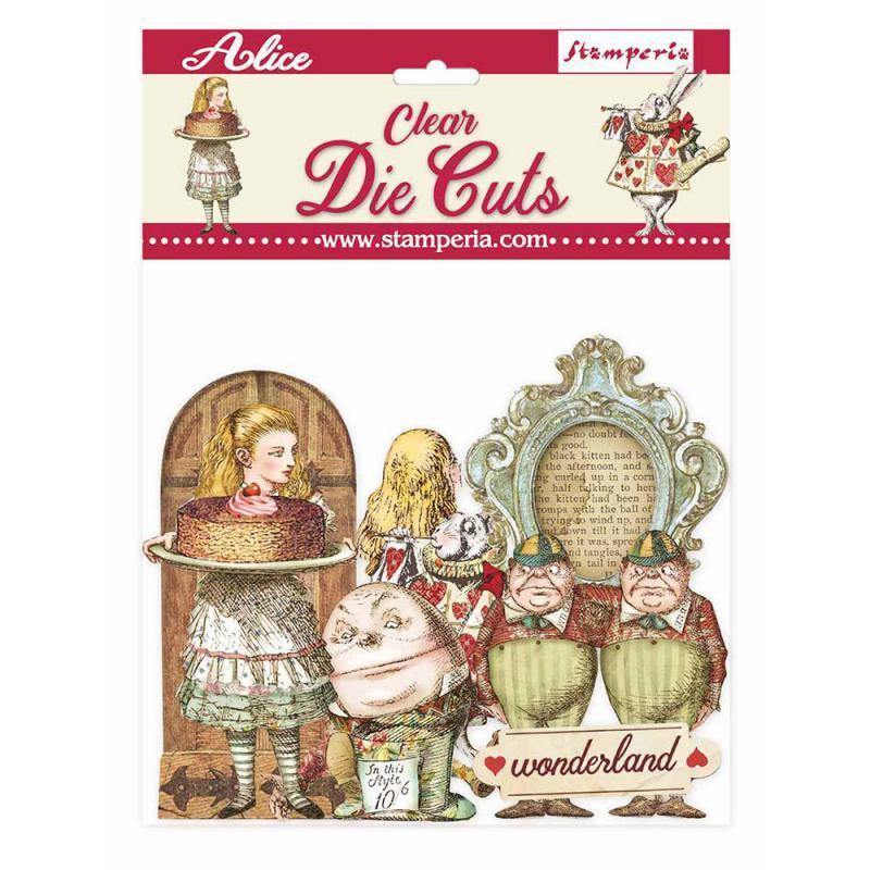 Stamperia  Die Cuts  CLEAR "ALICE THROUGH THE LOOKING GLASS   "