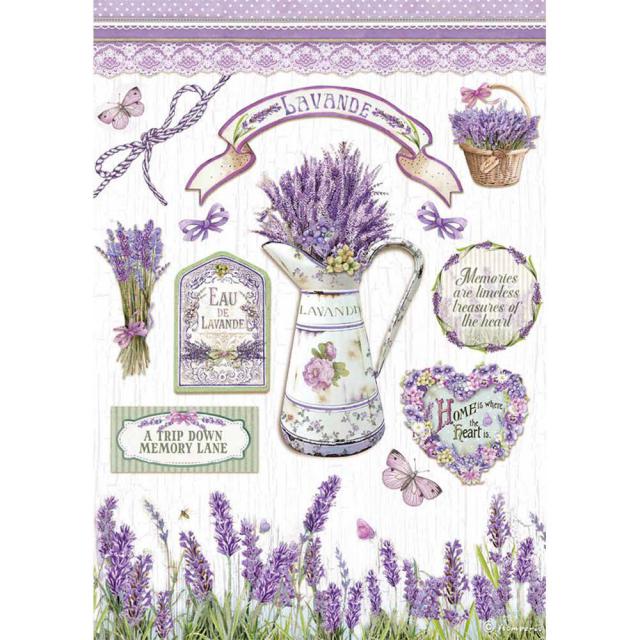 Stamperia - Rice Paper - Lavender