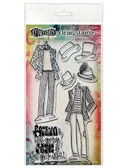 Dylusions Stamps Clear Stamps Couture Collection - Men About town Duo