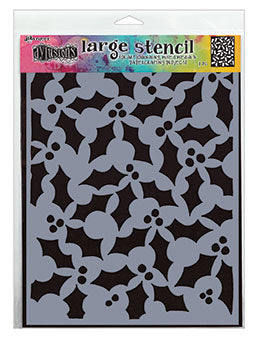 Dylusions large stencil-Jolly Holly