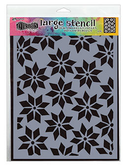 Dylusions stencil Large-Star Flurry