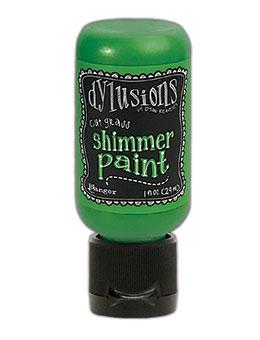 dylusions   Shimmer Paint  Cut Grass