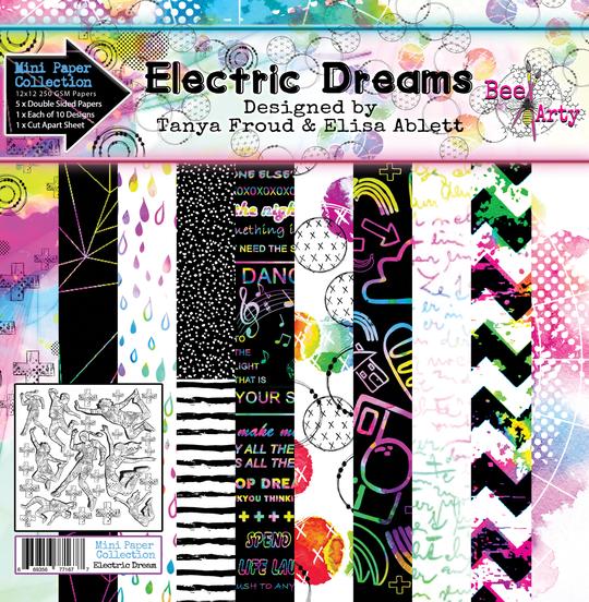BeeArty Paper Collection  Electric Dreams