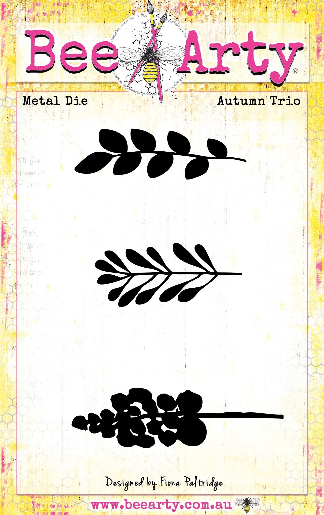 BeeArty Metal Die  Autumn Trio