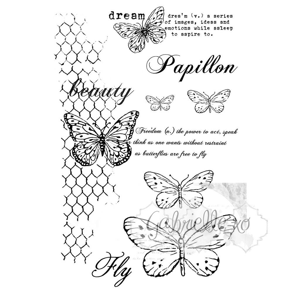 49 Market  Stamp  Gabi's  Butterflies are Free
