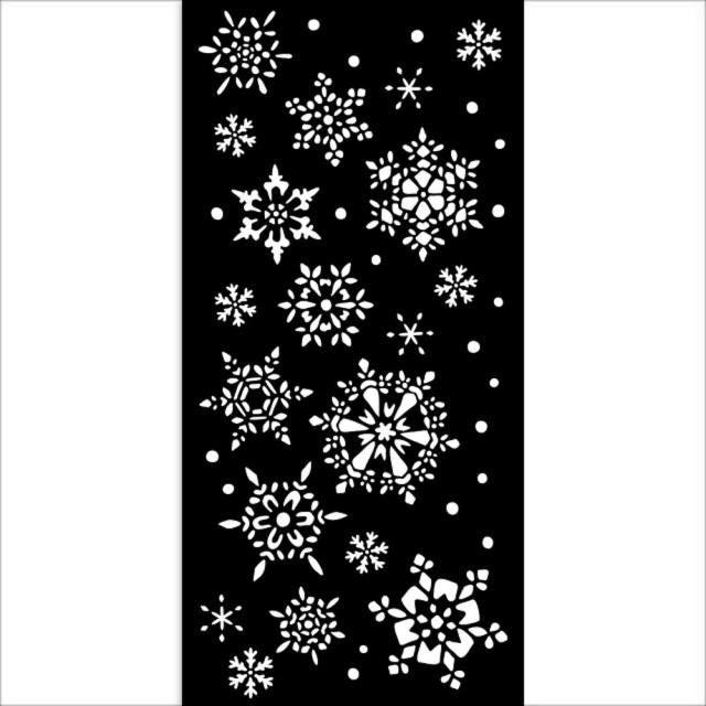 Stamperia  Stencil - Christmas Snowflakes