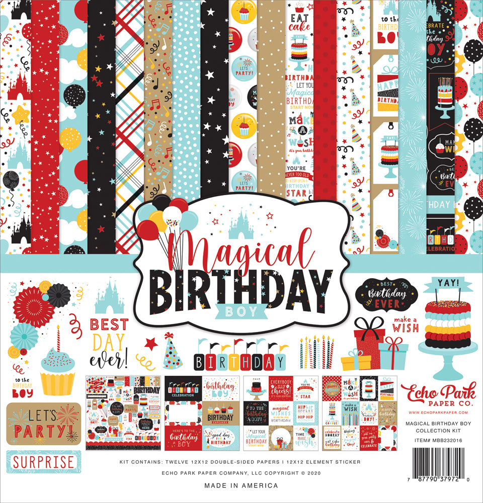 Echo Park  Magical Birthday  Paper Collection Kit