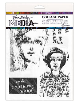Dina Wakley Collage Vintage and Sketches