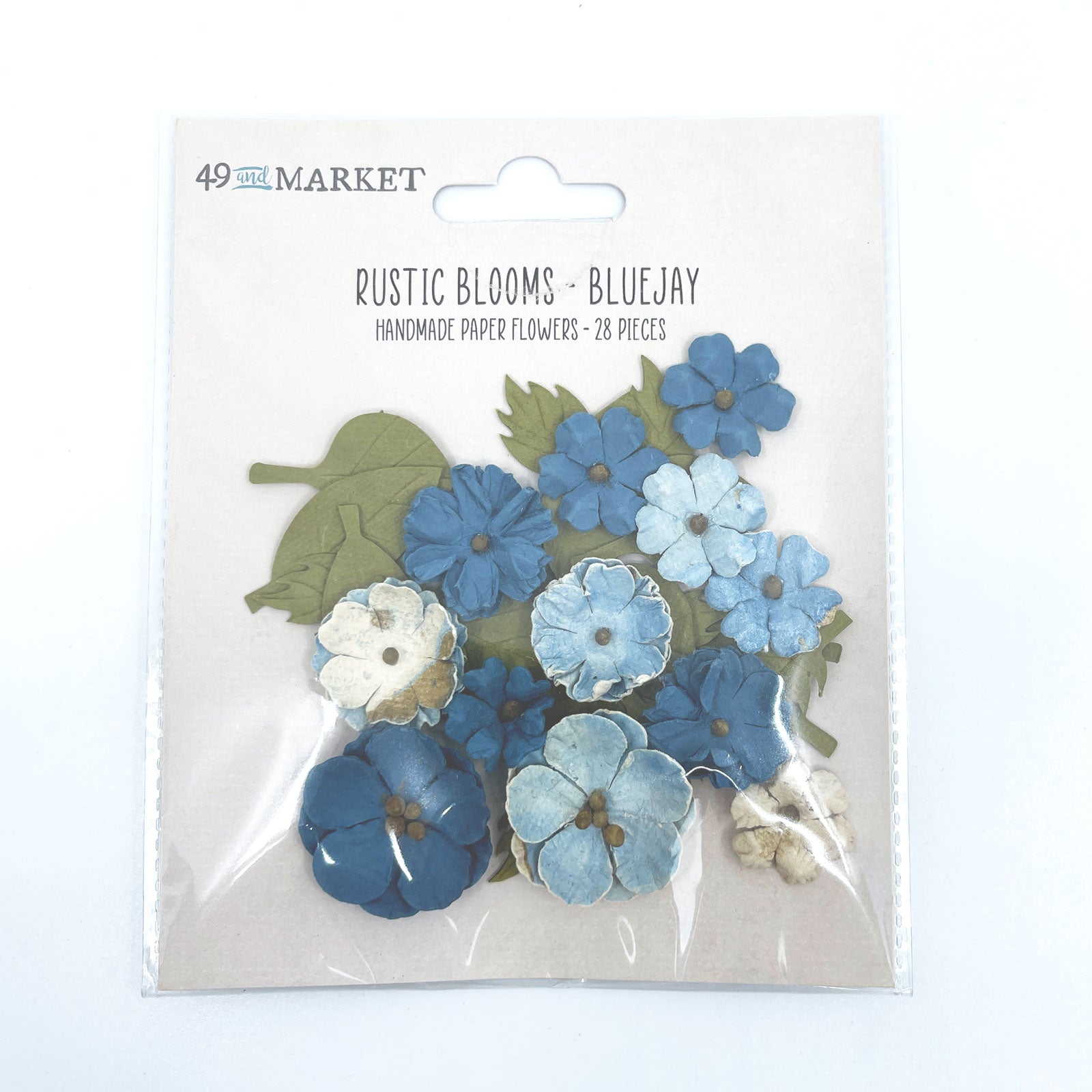 49 and Market Flowers - Rustic Blooms - Blue Jay