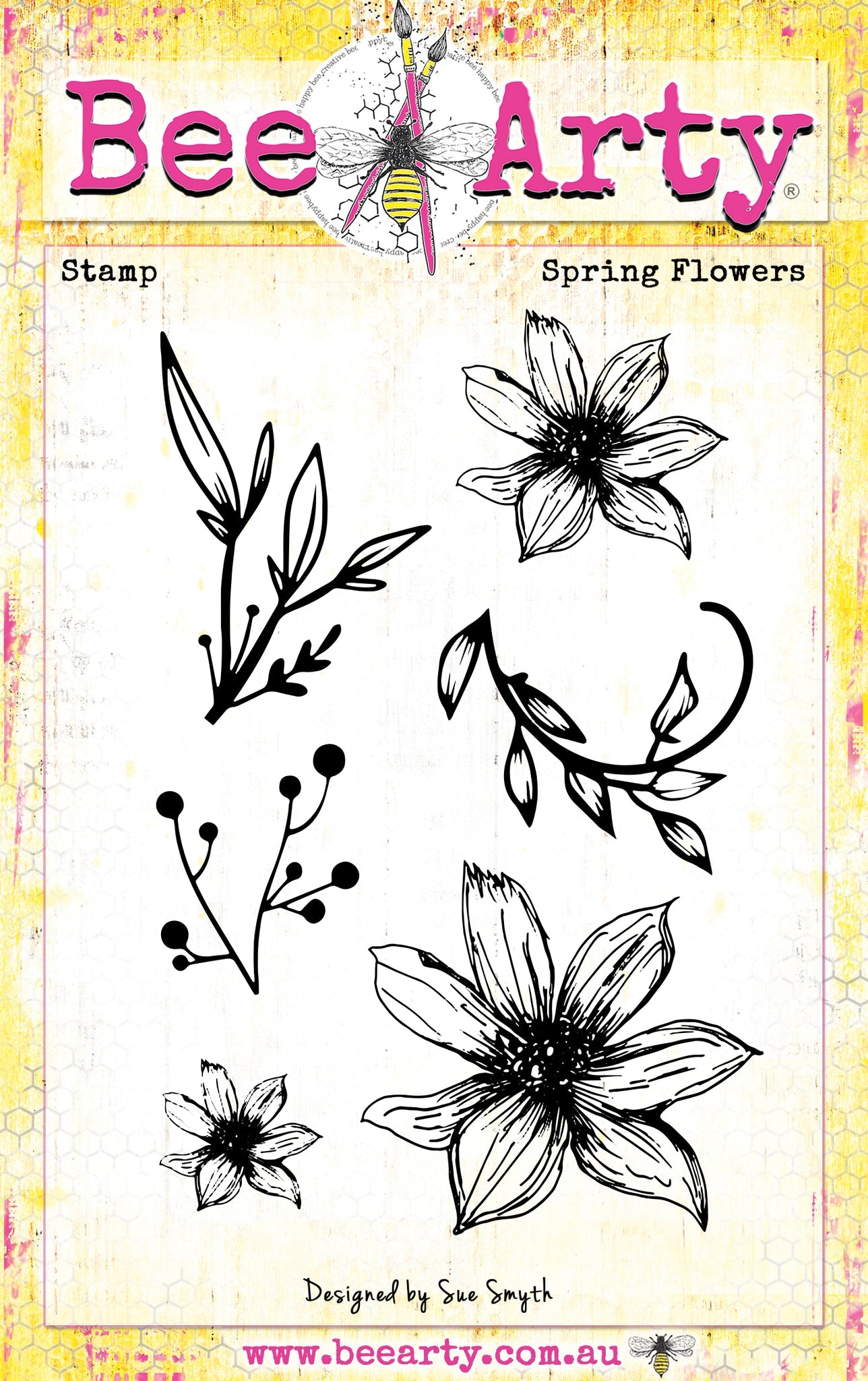 Beearty Clear Stamp set - Spring Flowers
